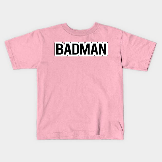 Badman Kids T-Shirt by Marina_Povkhanych_Art